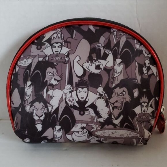 Disney Villains Pouch Bag Clutch Makeup Case Toiletries Queen of Hearts - Picture 2 of 12